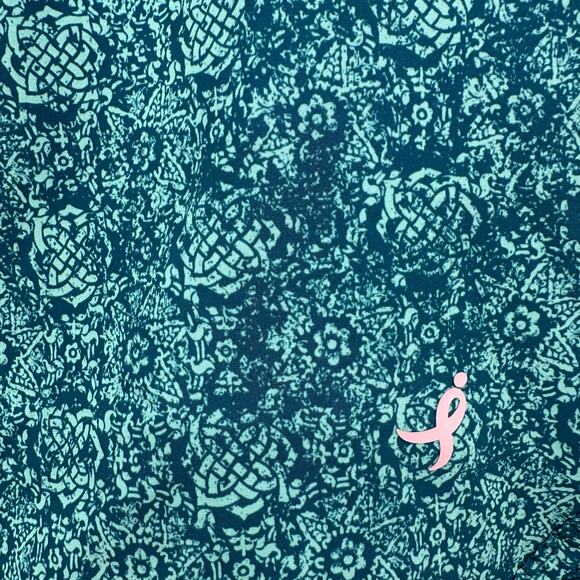 Earth Yoga Size Medium Mini Skort Blue Patterned Skirt Shorts Drawstring Komen - Picture 3 of 5